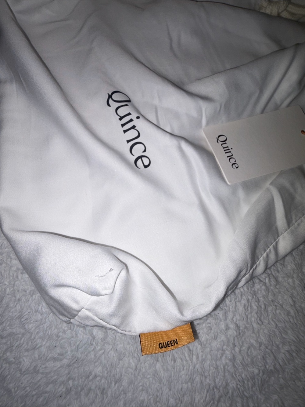 Quince White Sleep Bamboo Sheet Set - Picture 5 of 8